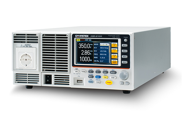 GW INSTEK ASR-2100 전면 패널 디스플레이