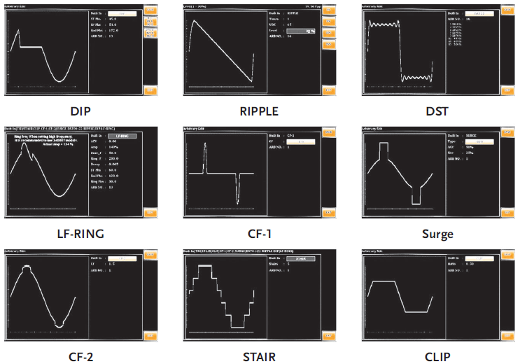 ASR-6000 다양한 임의 파형 라이브러리